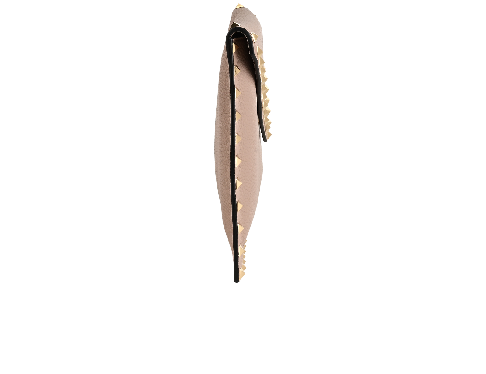 Valentino Rockstud Envelope Clutch, &pound;275, Accessories, Pink, Leather, Side view